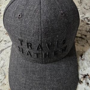 Travis Mathew Waste Management Snapback Gray Golf Hat WM Spell Out Adjustable